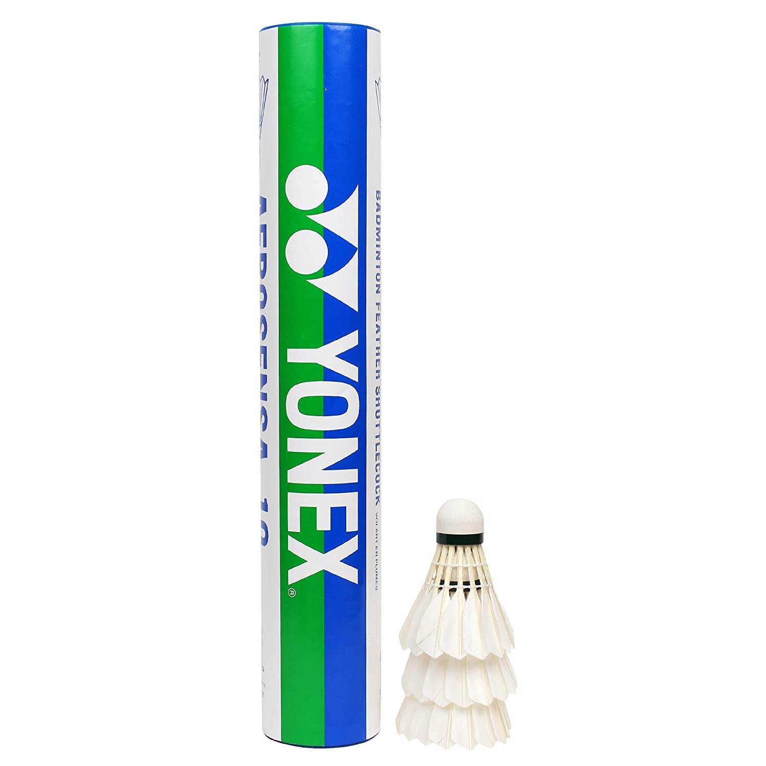 Yonex Aerosensa 10 Badminton Feather Shuttlecock White