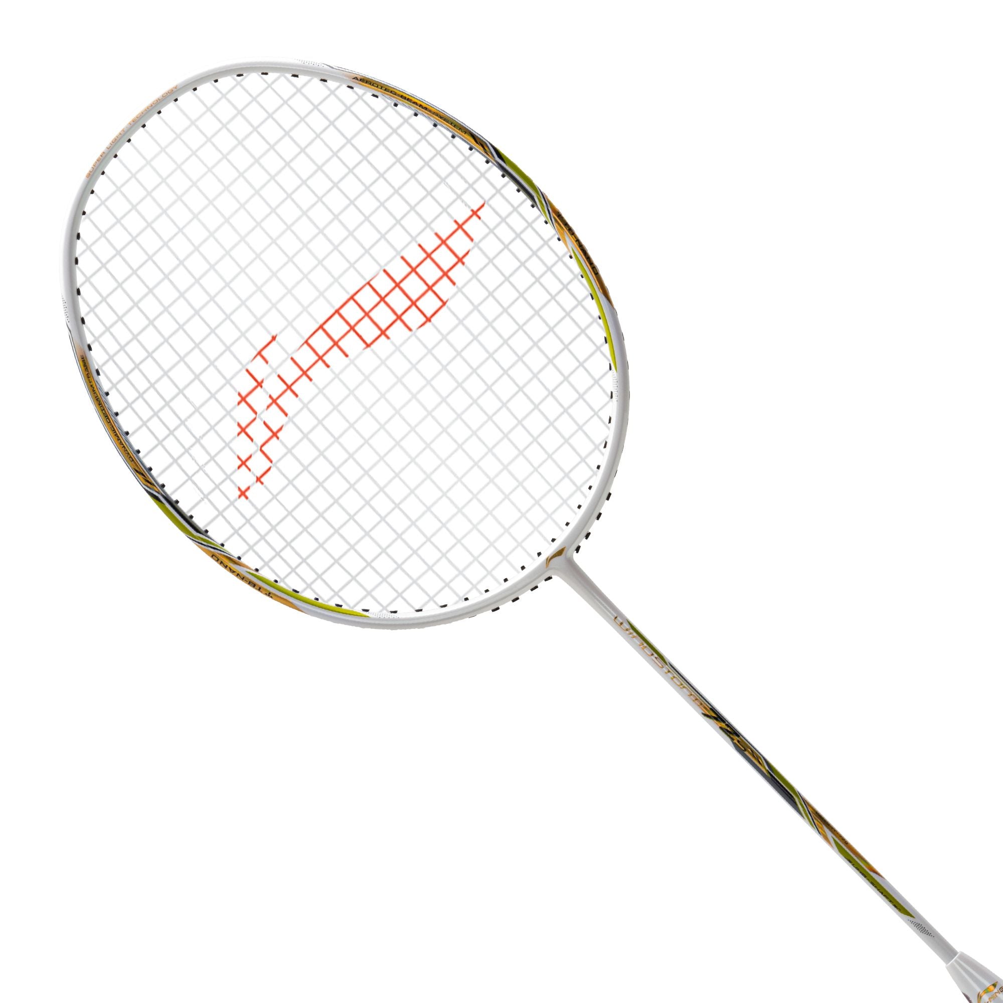 Li-Ning Windstorm 72 S (White/Gold/Lime) Badminton Racket