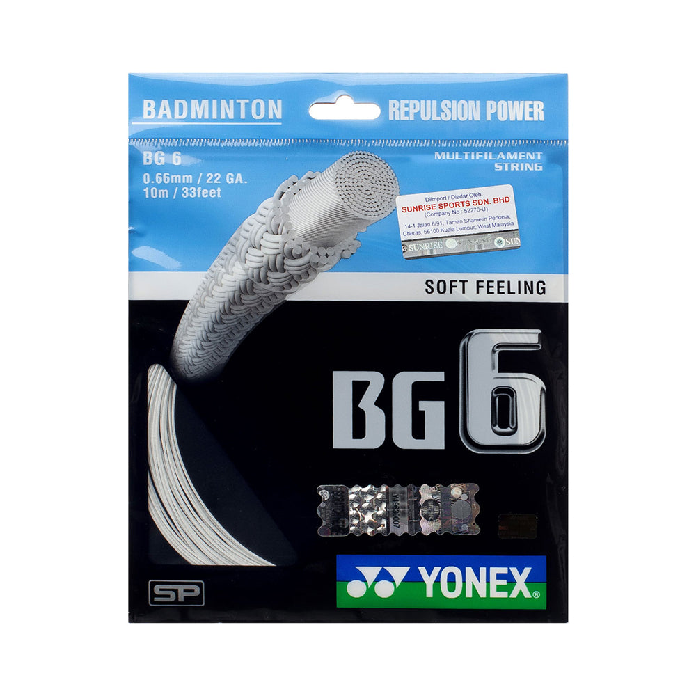 Yonex BG 6 Badminton String Set (10m)