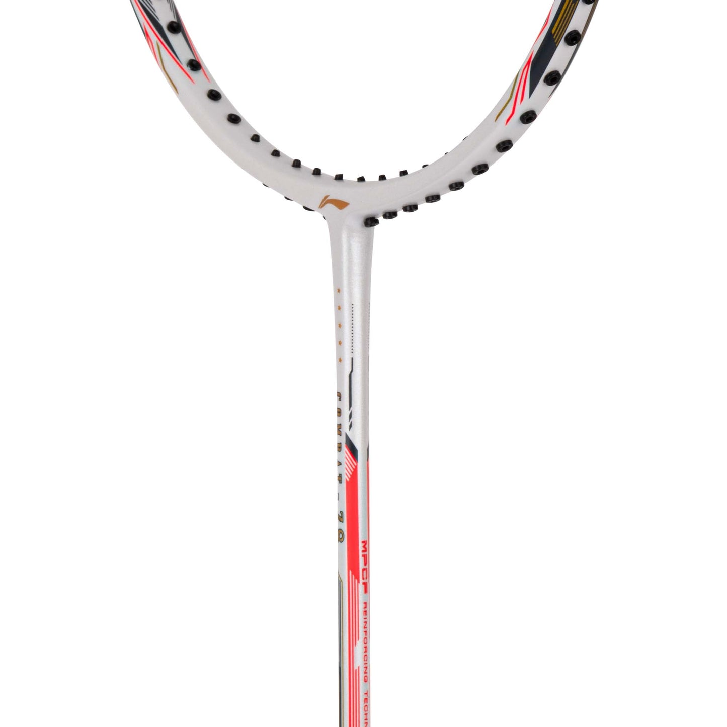 Li-Ning Combat Z8 (White/Black/Orange Red) Badminton Racket