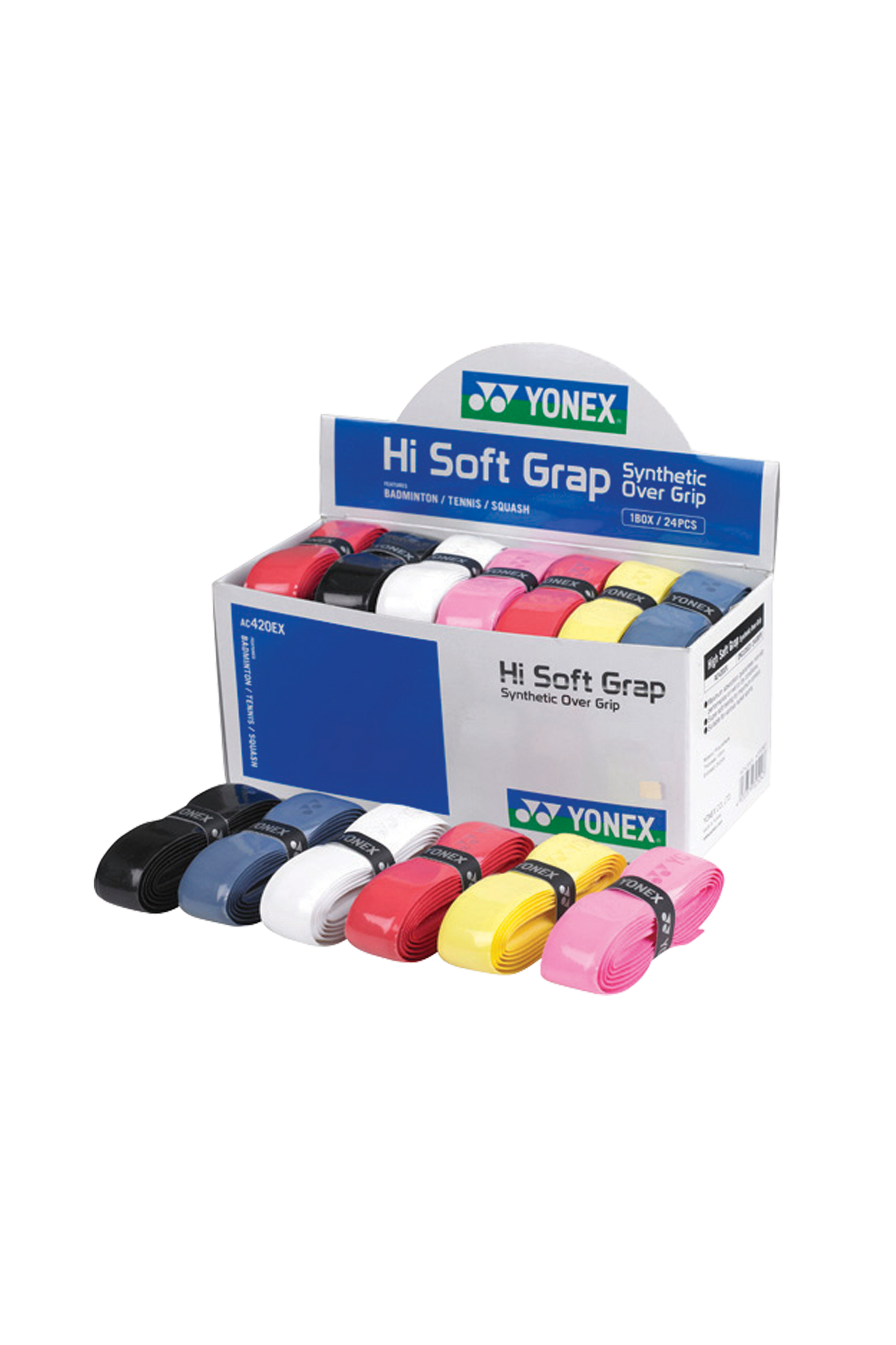 Yonex AC 420EX Hi Soft Grap (Pack of 24) Badminton Grip